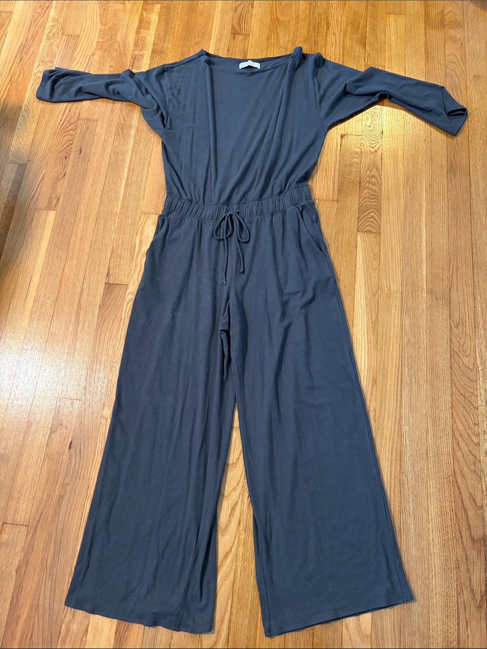 Abercrombie & Fitch Charcoal Wide-Leg Jumpsuit